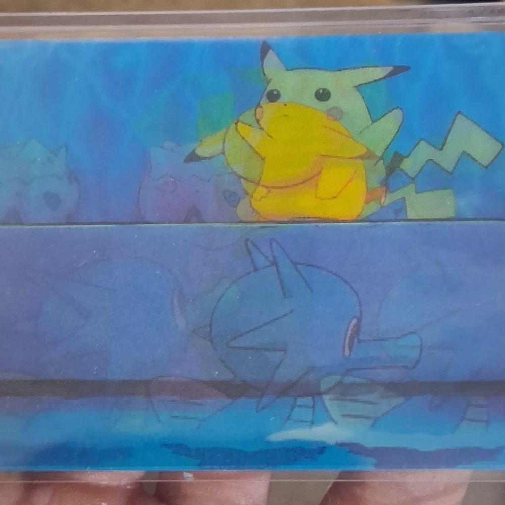 Pokemon Trading Card - Blue and Yellow